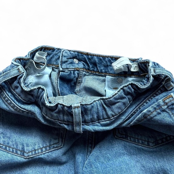 Forever 21 kids Distressed Blue Straight Leg Jeans size 9/10 - Picture 4 of 8